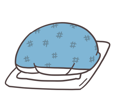布団にもぐっているゆるとりさん